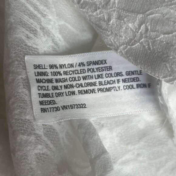 Wild Fable Womens Lace Corset Top Cropped Short Sleeves White Size XXL New - Picture 6 of 7